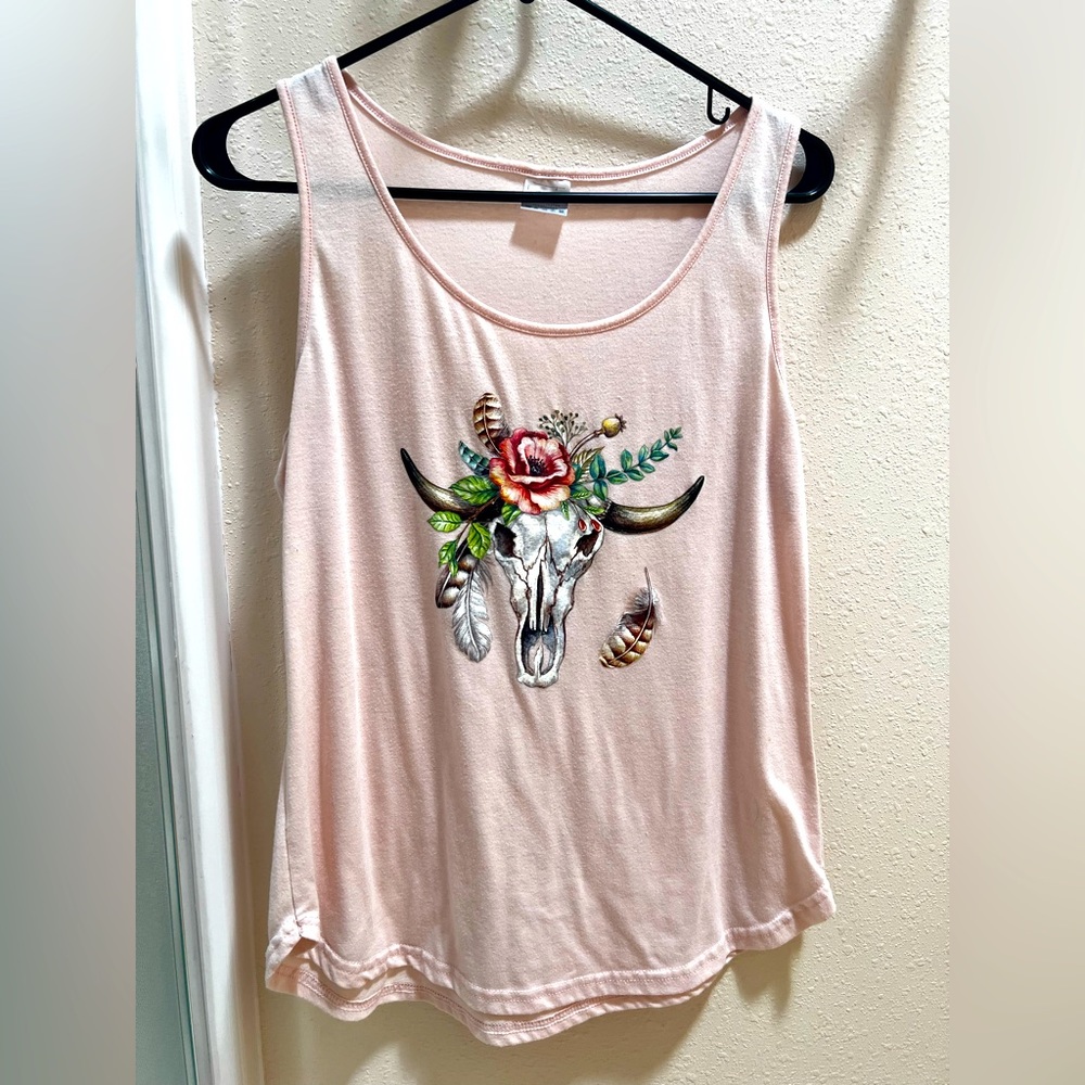 Women’s Bull Skull Tank Top- NWT